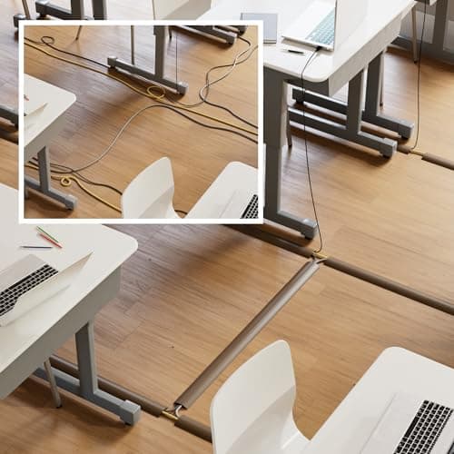D-Line 6ft Floor Cord Cover, Cable Protector - Brown