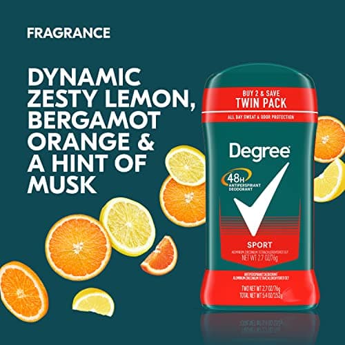 Degree Men Sport Antiperspirant Deodorant, 2-Pack, 48-Hour Protection