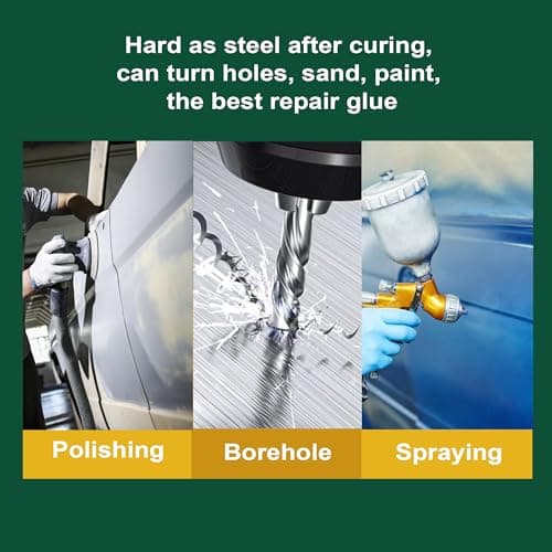 Heavy Duty Metal Repair Glue, Epoxy Weld for Metal Holes, 1.76 oz