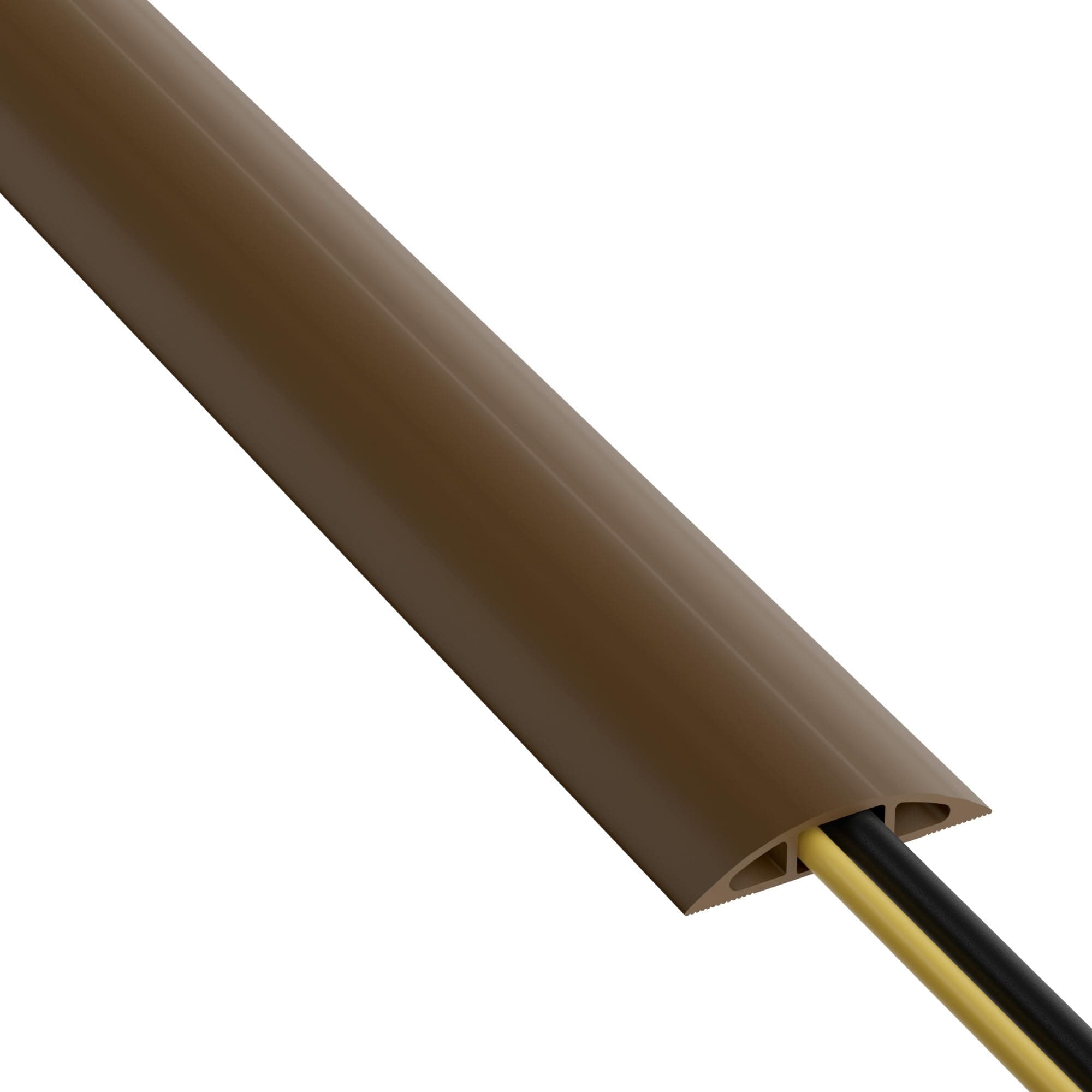 D-Line 6ft Floor Cord Cover, Cable Protector - Brown