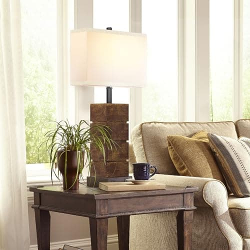 Farmhouse Table Lamps Set of 2 with 3 Color Temperatures