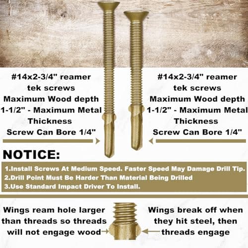 Trailer Deck Screws for Metal Construction