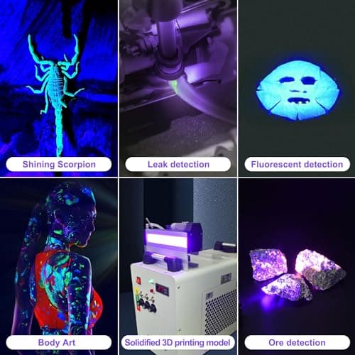 DARKBEAM Rechargeable 395 NM UV Flashlight, Waterproof for Leak Detection & UV Resin Curing
