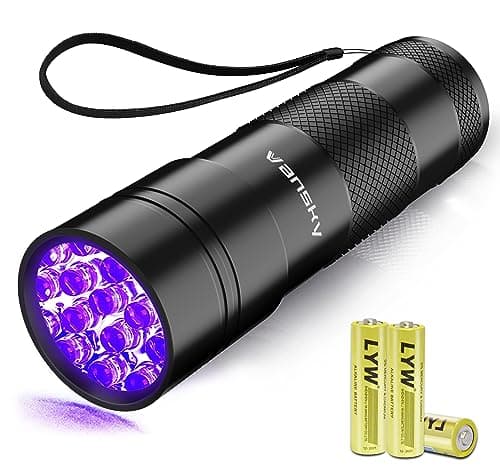 Vansky Black Light UV Flashlight for Pet Urine & Dry Stains On Carpets