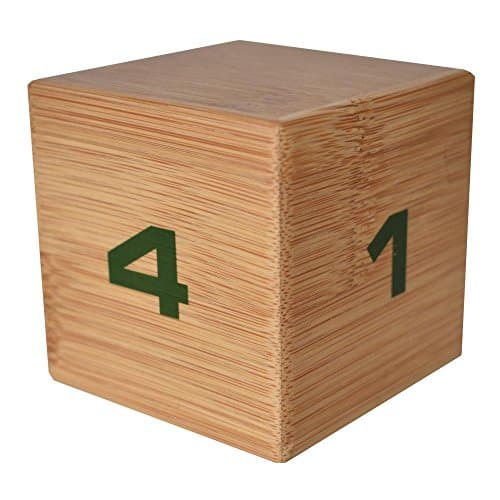 Miracle TimeCube: Natural Bamboo 1-4 Minute Timer