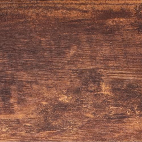 Rustic Wood Corner Floor Lamp with Shelves for Living Room and Bedroom Home Decor — Brown