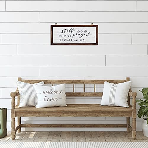 Rustic Wooden Sign for Home and Garden White Background