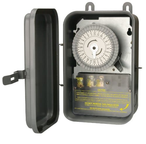 Outdoor Time Switch, 120V/40A SPST GRAY