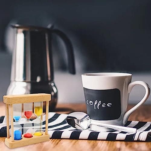 Honbay 1-3-5 Minute Sand Timer Wood Frame Small Table Decor for Home Office Classroom
