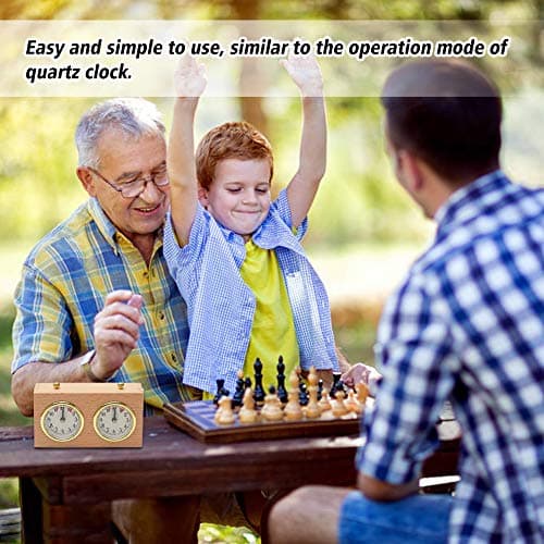 Fayle Analog Wooden Chess Timer for Board Games