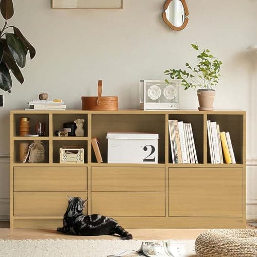 Abyssaly Light Wood Contact Paper for Kitchen Cabinets Shelf Drawer