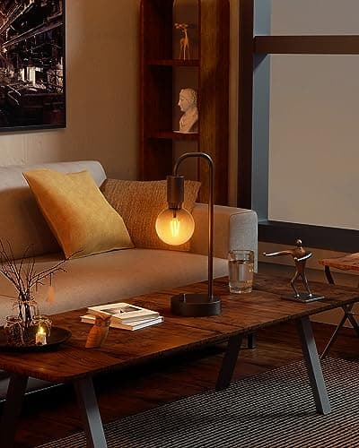 ONEWISH Fully Dimmable Warm Bedside Lamps for Kids Reading (2700K Bulb Included)