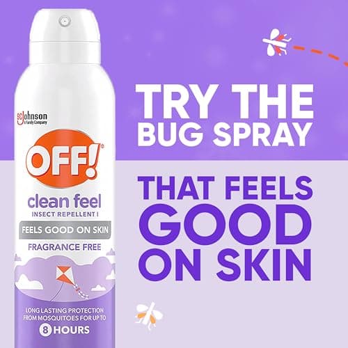 OFF! Clean Feel 20% Picaridin Insect Repellent, Long Lasting Mosquito Protection, 5 oz