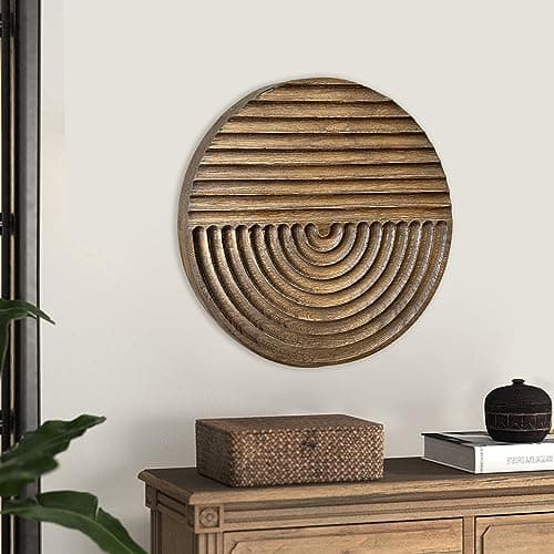 Musanpou Hand-carved Wood Wall Decor for Farmhouse and Country-style Interiors