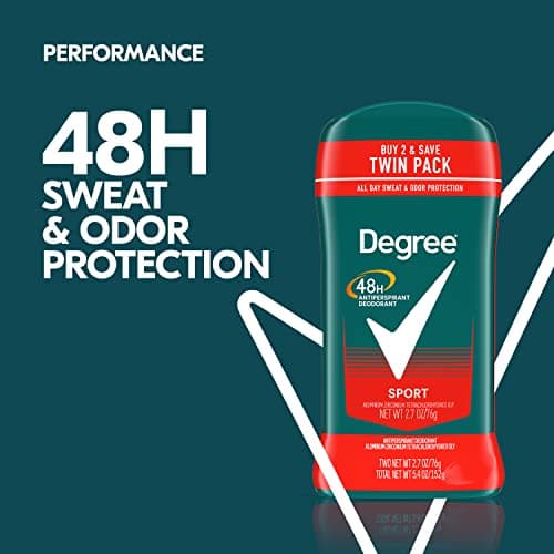 Degree Men Sport Antiperspirant Deodorant, 2-Pack, 48-Hour Protection