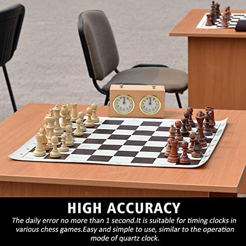 Fayle Analog Wooden Chess Timer for Board Games