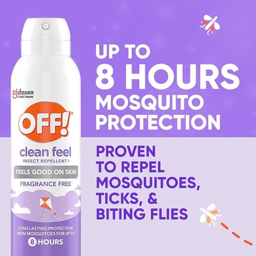 OFF! Clean Feel 20% Picaridin Insect Repellent, Long Lasting Mosquito Protection, 5 oz