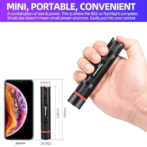 UV Blacklight Flashlight for Pet, Resin Curing