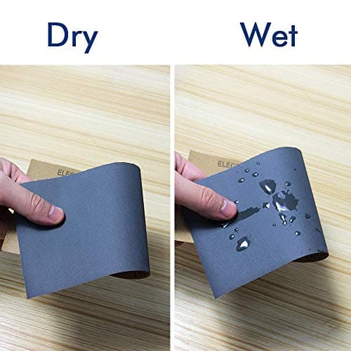 24pcs Assorted Grit Sandpaper Variety Pack for Wood Metal, 12 Grits Wet/Dry Sanding 120-3000 Grit