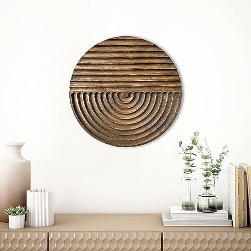 Musanpou Hand-carved Wood Wall Decor for Farmhouse and Country-style Interiors