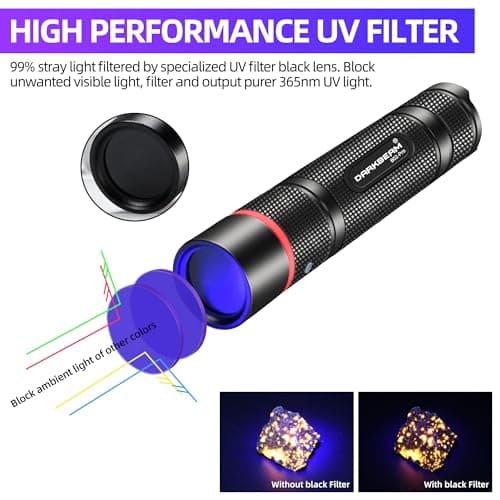 UV Blacklight Flashlight for Pet, Resin Curing