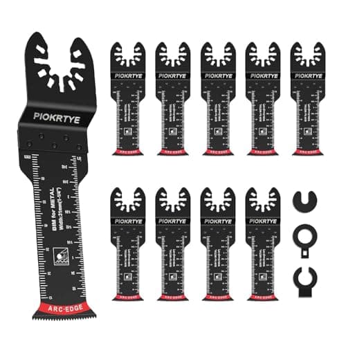Oscillating Saw Blades for Wood, Nails, Metal Universal Quick Release Tool Kits