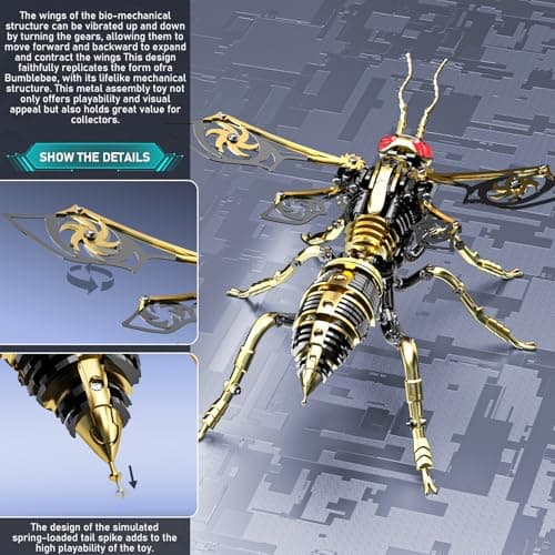 Bumblebee Metal 3D Puzzles for Adults: Advanced DIY Crafts