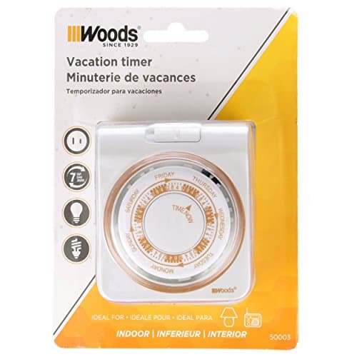 Mechanical Timer for Indoor Use, 1 Pack, 1 Polarized Outlet