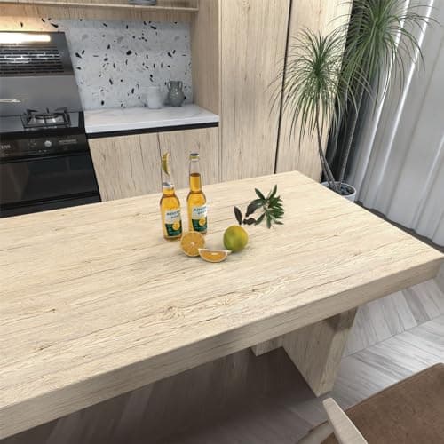 Light Wood Grain Peel and Stick Contact Paper for Cabinets and Countertops