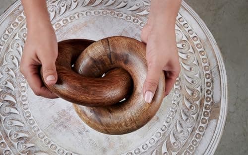 Rustic Wood Link Decorative Chain for Home Living Room