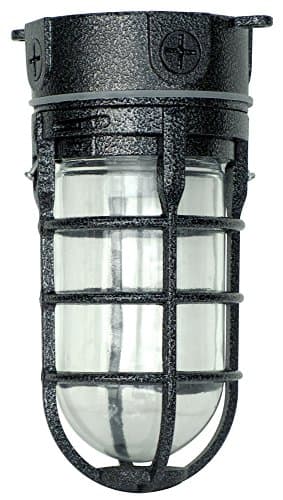 Woods L1706 Vandal-Resistant 150W Security Light, Silver — Black