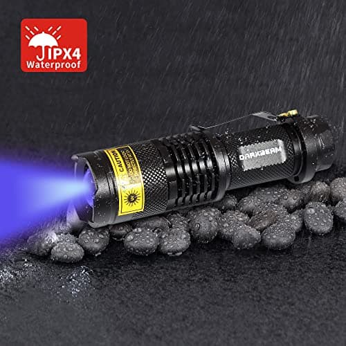DARKBEAM 2-Pack 365nm UV Light Flashlight for Dog Urine Detection & Resin Curing