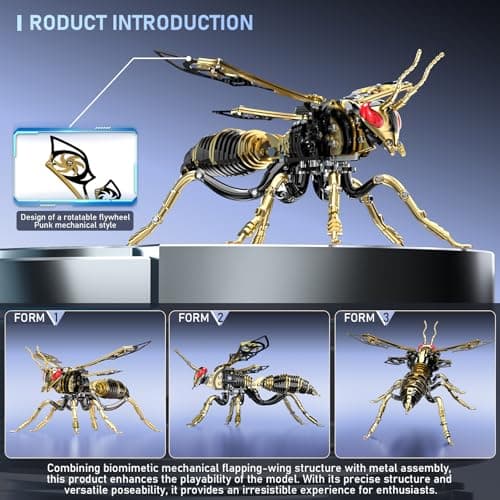 Bumblebee Metal 3D Puzzles for Adults: Advanced DIY Crafts