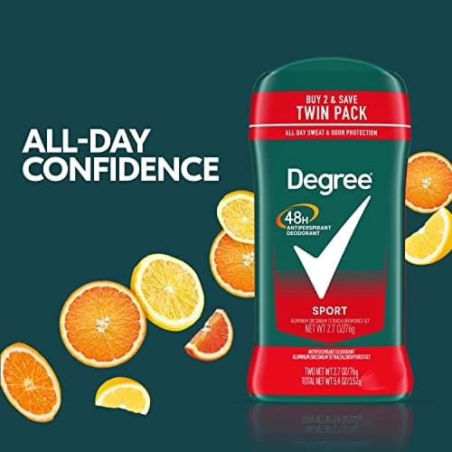 Degree Men Sport Antiperspirant Deodorant, 2-Pack, 48-Hour Protection