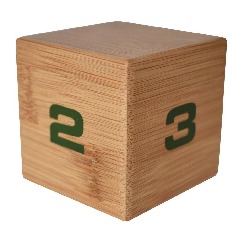 Miracle TimeCube: Natural Bamboo 1-4 Minute Timer