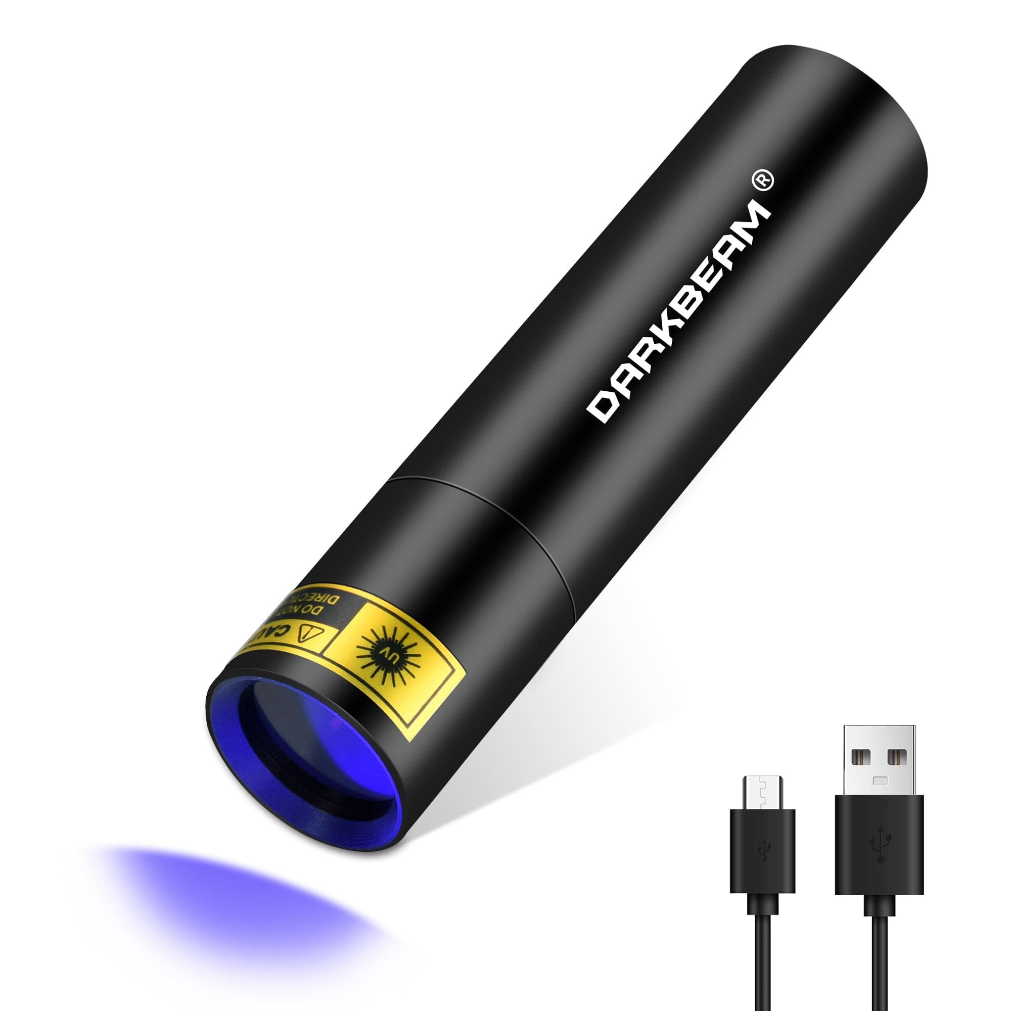 Rock Fluorescent Detection DARKBEAM 365nm Black Light Flashlight USB-C Rechargeable Portable