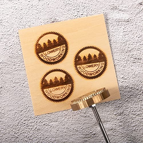Personalized Custom Metal Branding Iron for Wood, Leather, Wedding, Meat, Paper, Plastic (1.5)