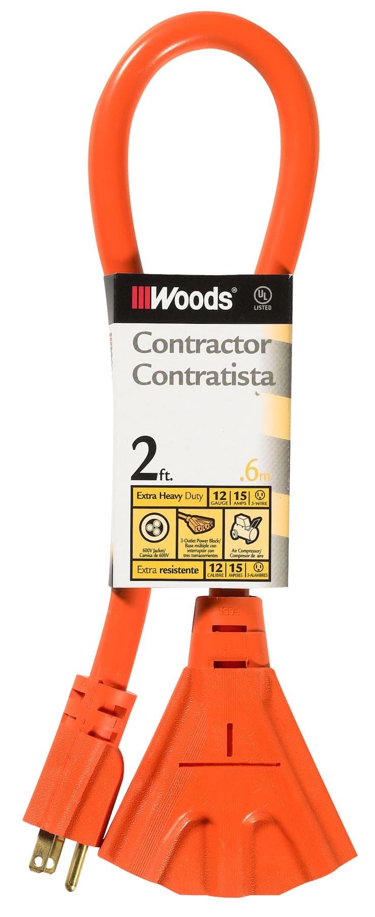 Outdoor Multi-Outlet Extension Cord for Woods