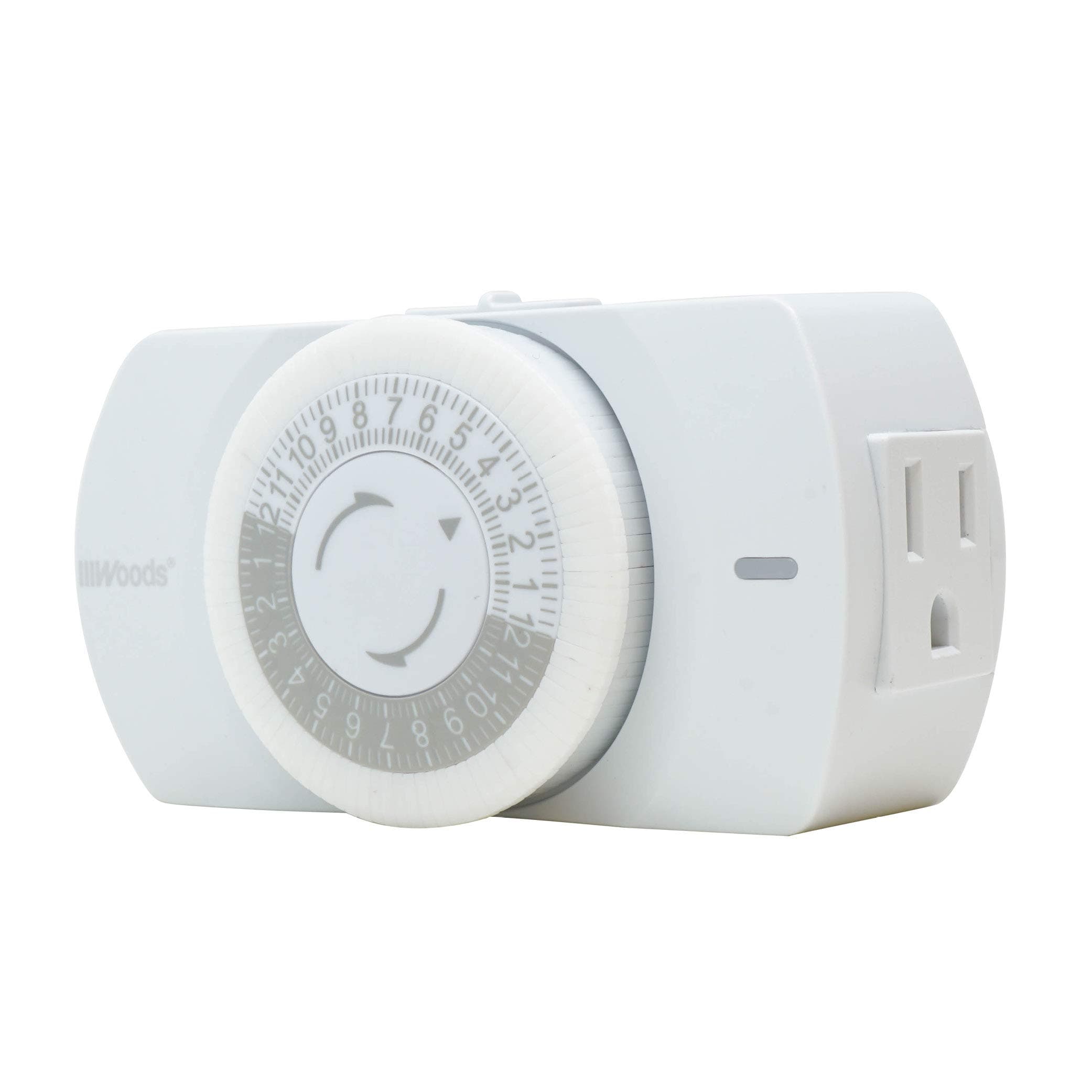 Simplified Indoor 24-Hour Heavy Duty Mechanical Timer for Standard Usage