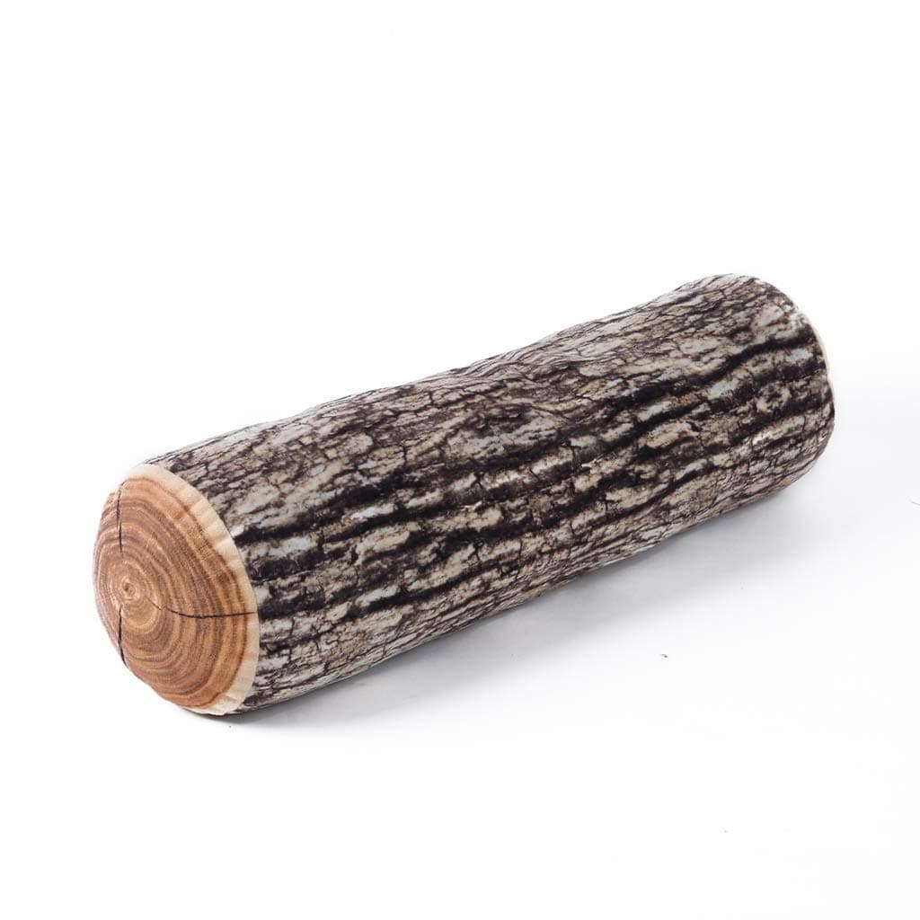 HYSEAS 3D Digital Print Kids' Funny Wood Log Throw Pillow Cylinder