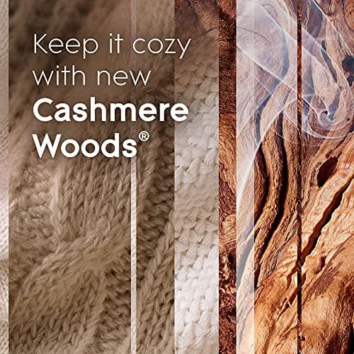 Glade PlugIns Cashmere Woods Air Freshener, 3.35 Fl Oz, 5 Count