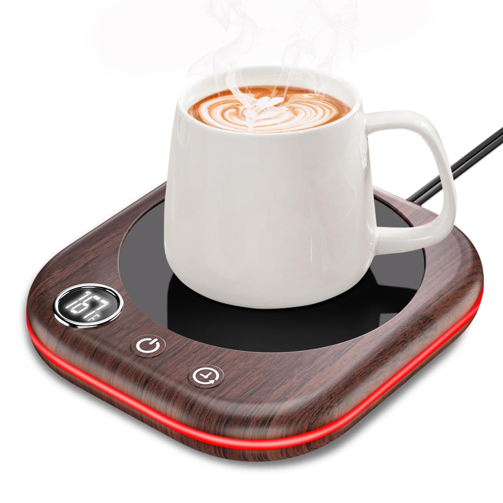 40W Coffee Mug Warmer for Desk with Temp Display & Auto Shut Off