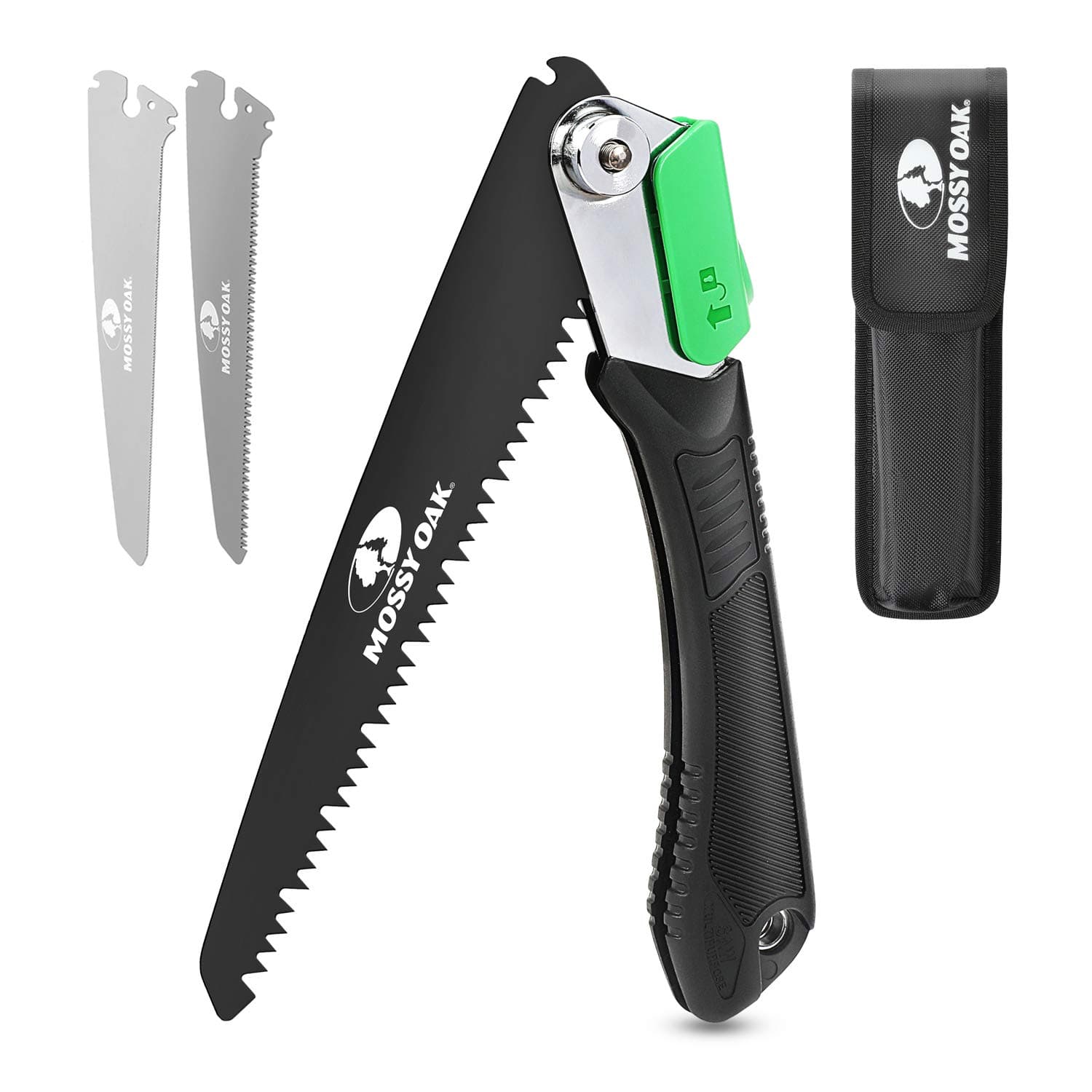 Mossy Oak 3-in-1 Folding Saw for Camping, Hunting, and More