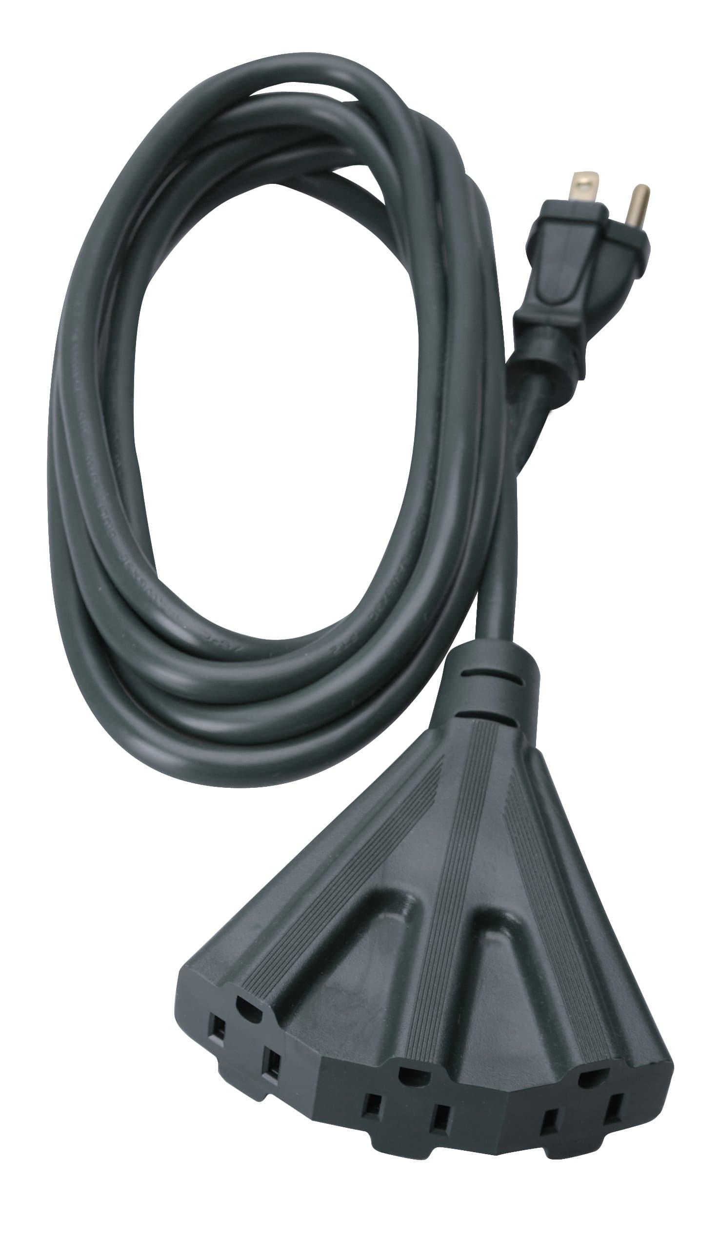 Woods AgriPro 25Ft 14 Gauge 3 Conductor SJTOW Tri-Tap Extension Cord