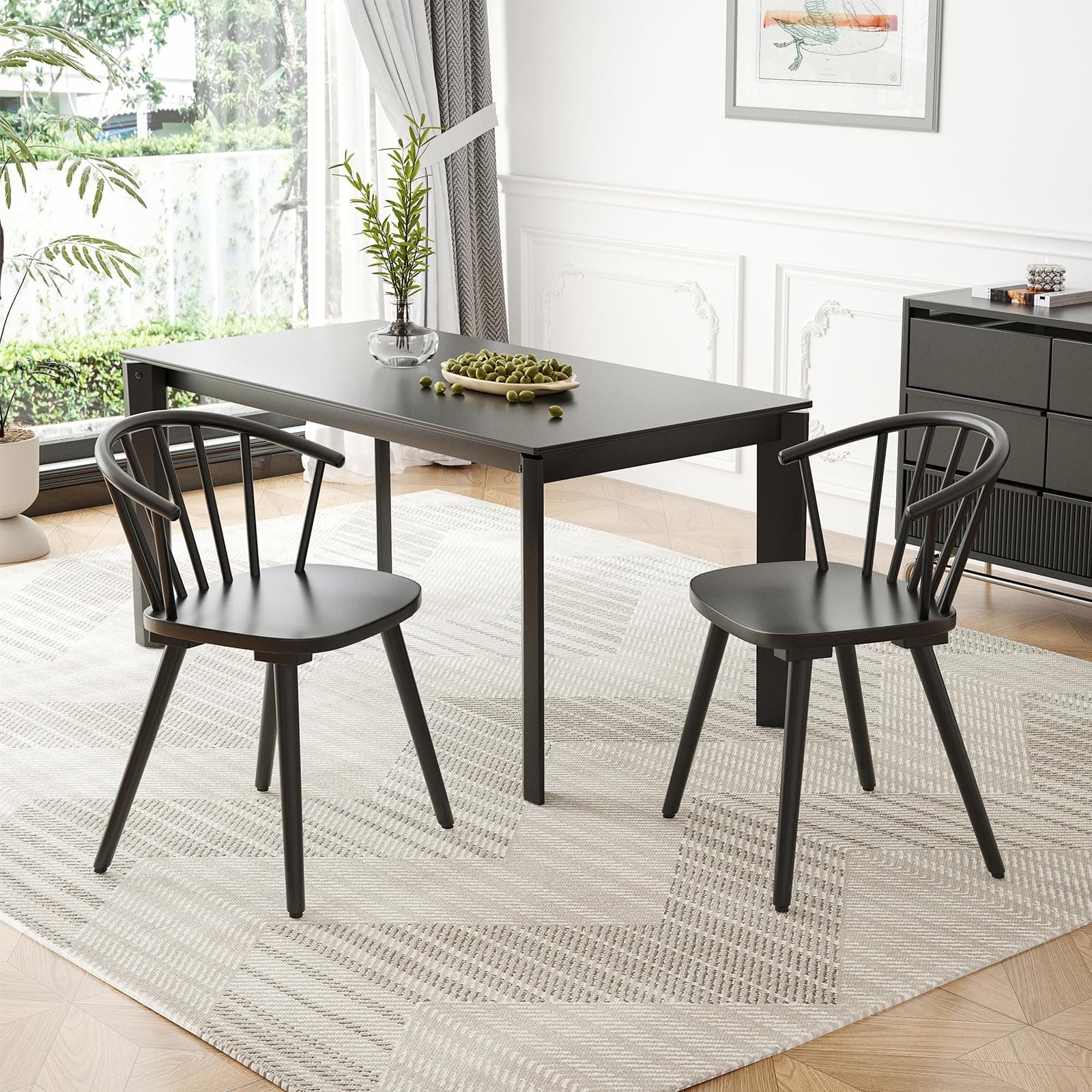 Windsor Mid-Century Modern Kitchen Dining Room Chairs