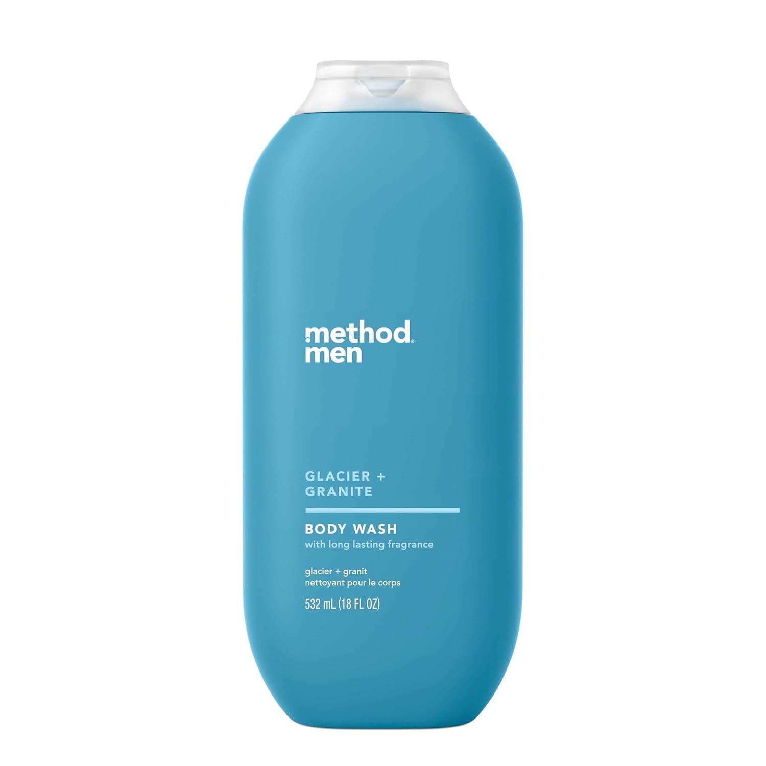 Method Men Glacier + Granite Body Wash, Paraben and Phthalate Free, 18 fl oz