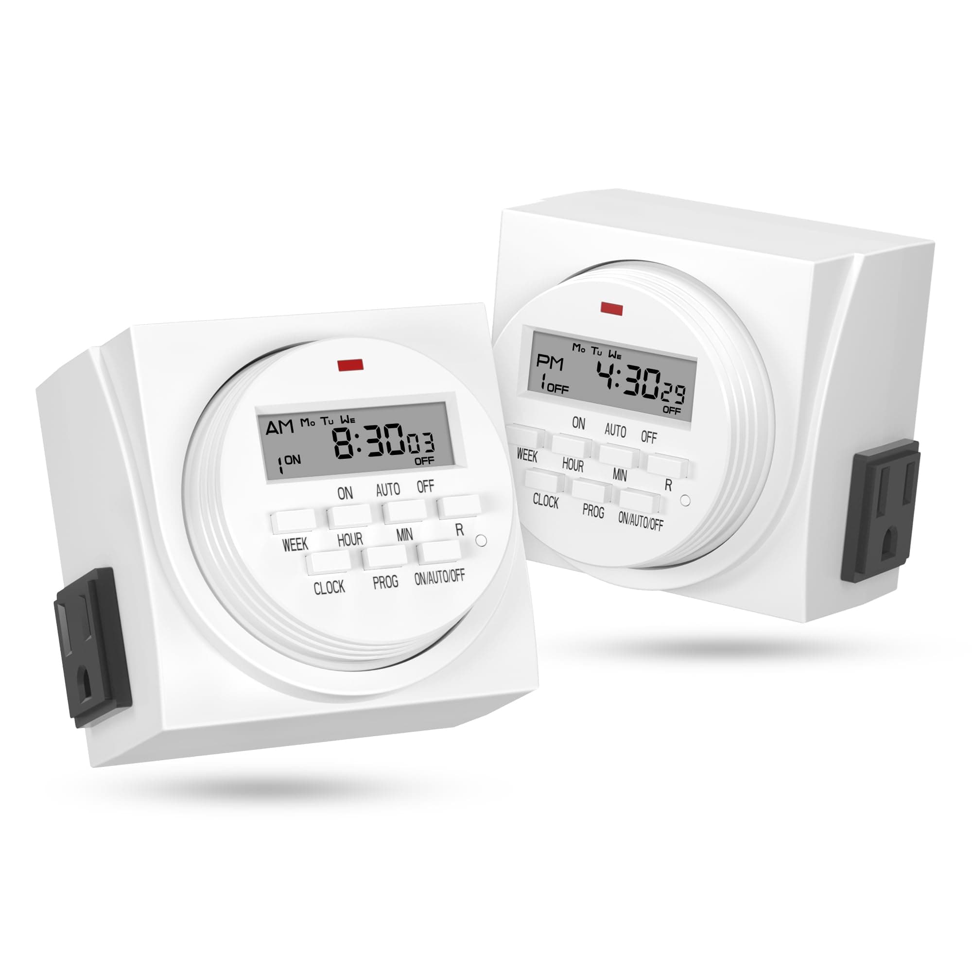 BN-LINK 7-Day Digital Timer, FD60 U6, for Lamp, Fan & Security (2 Pack)