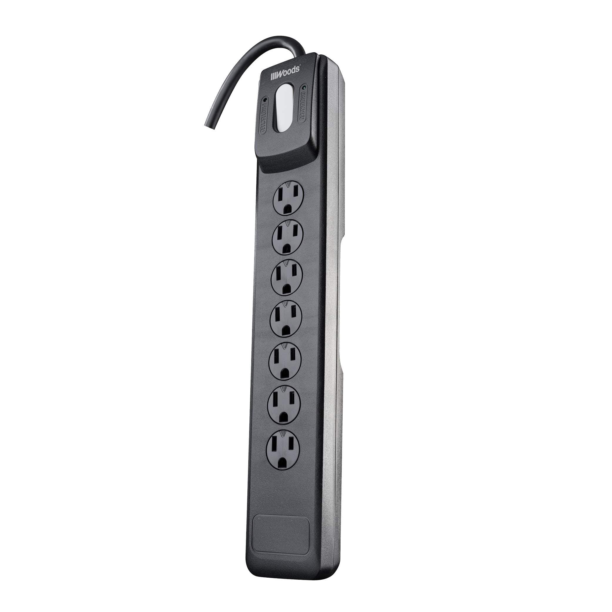 Surge Protector With Safety Overload Feature for 1440J Protection