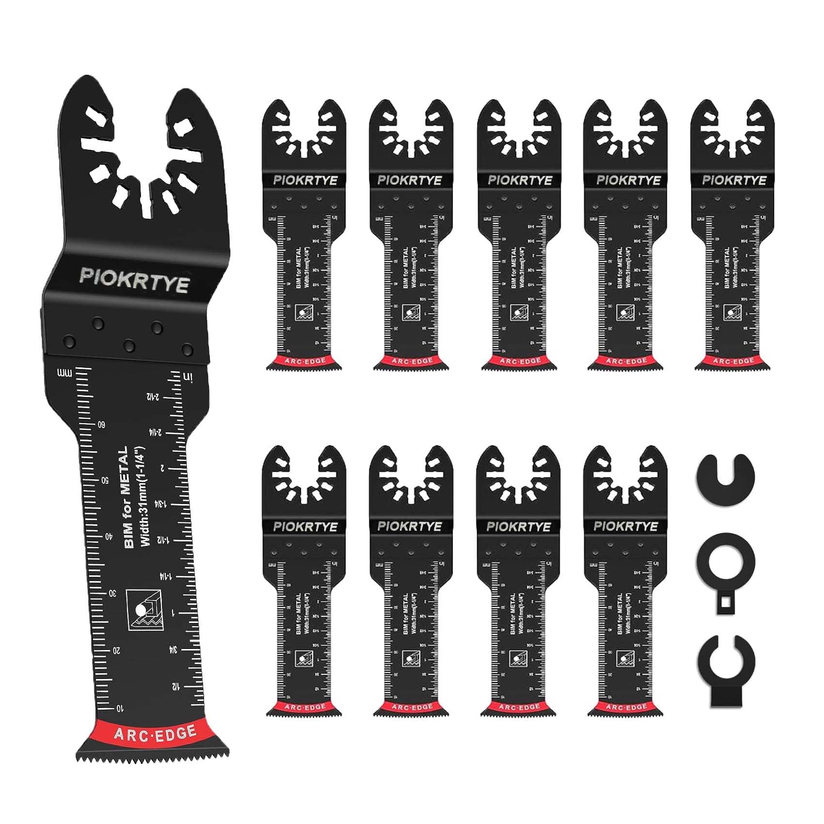 Oscillating Saw Blades for Wood, Nails, Metal Universal Quick Release Tool Kits