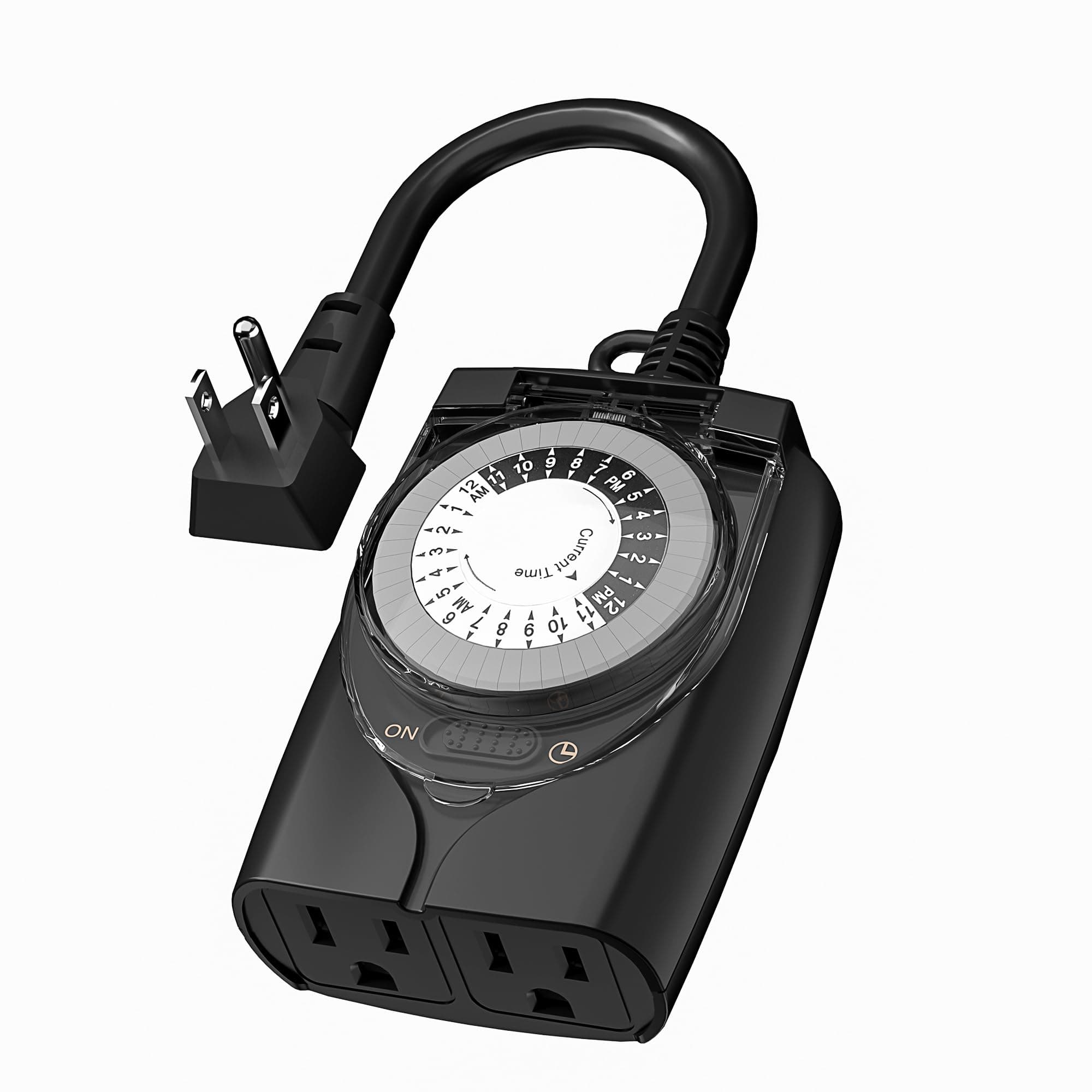 HBN Outlet Timer, 24 Hour Outdoor Waterproof 15A 1/2HP Pool Pump Timer